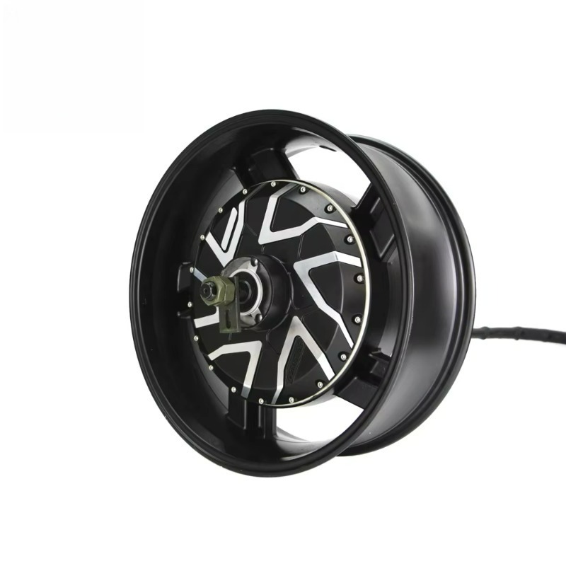 12000W Electric Motorcycle Hub Motor - 17X6.0 İnç 273 12000W V4 72V