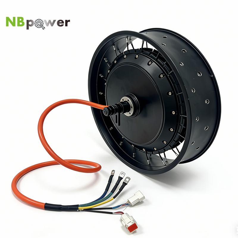 72V 8000W Brushless Hub Motor - NBpower/QS 273 40H 48-96V, nominal 72V