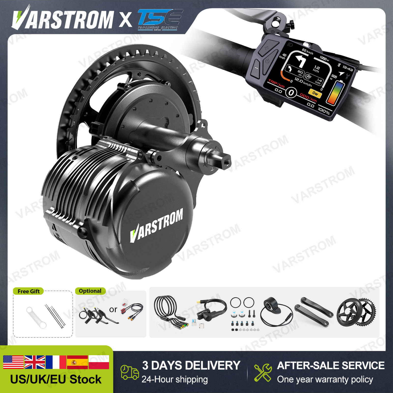 [ABD Stokları] Tongsheng 750W  - Side Hung Mid Drive Motor Kit incelemesi ve fiyatı